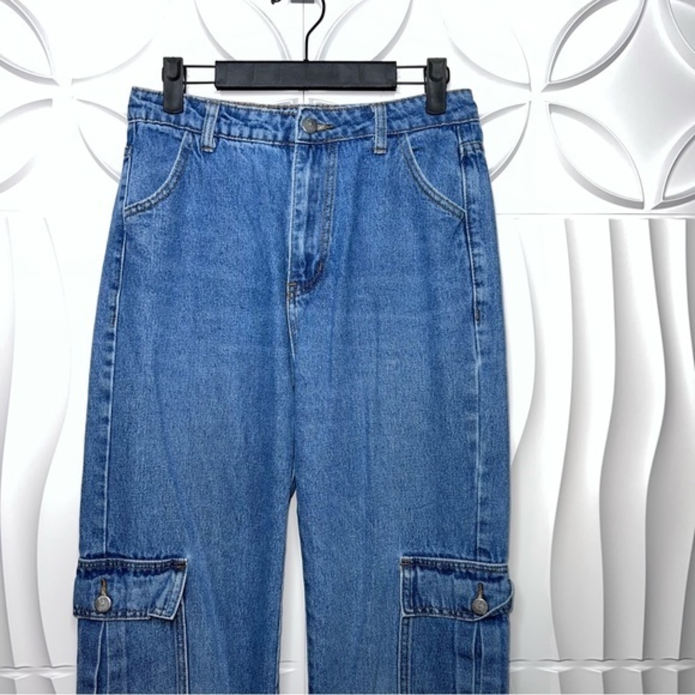 Shein Cargo Straight Leg Jeans View 2